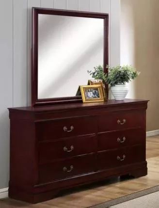Cherry Dresser and Mirror