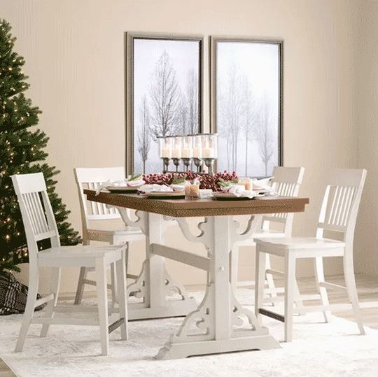 Carole 5pc Counter Height Dining Room Set