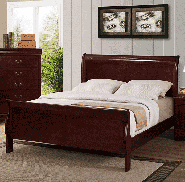 Cherry 3pc Twin Bed